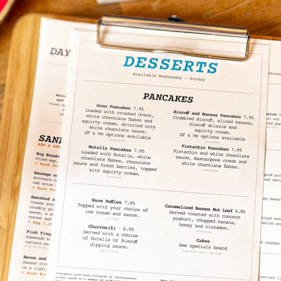 Art-ful Desserts Menu Art-ful Desserts Menu